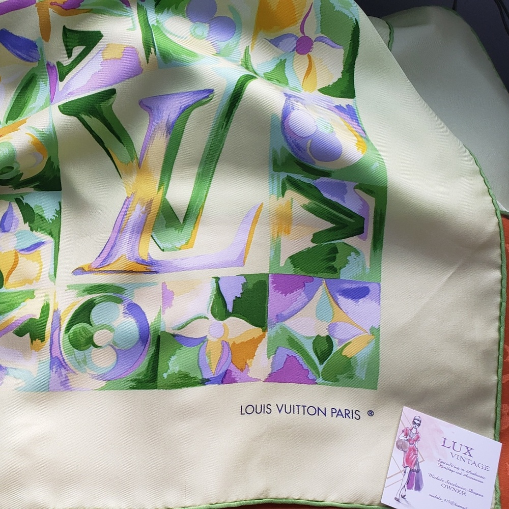 Louis Vuitton 100% Silk Scarf